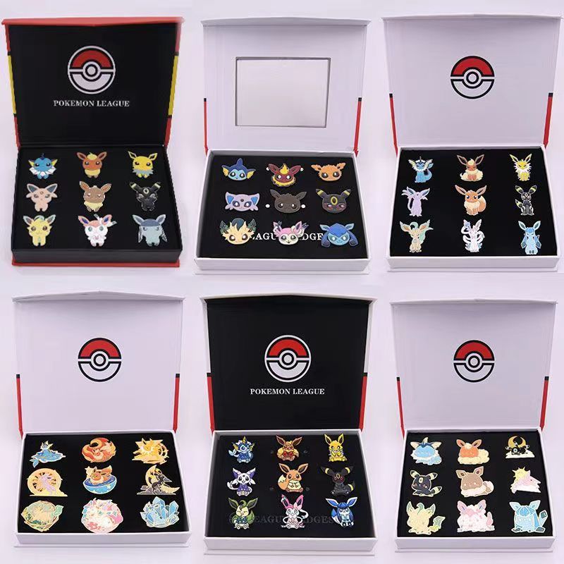 Model Kit Umbreon - 9 Style Pokemon Badges Evees Family