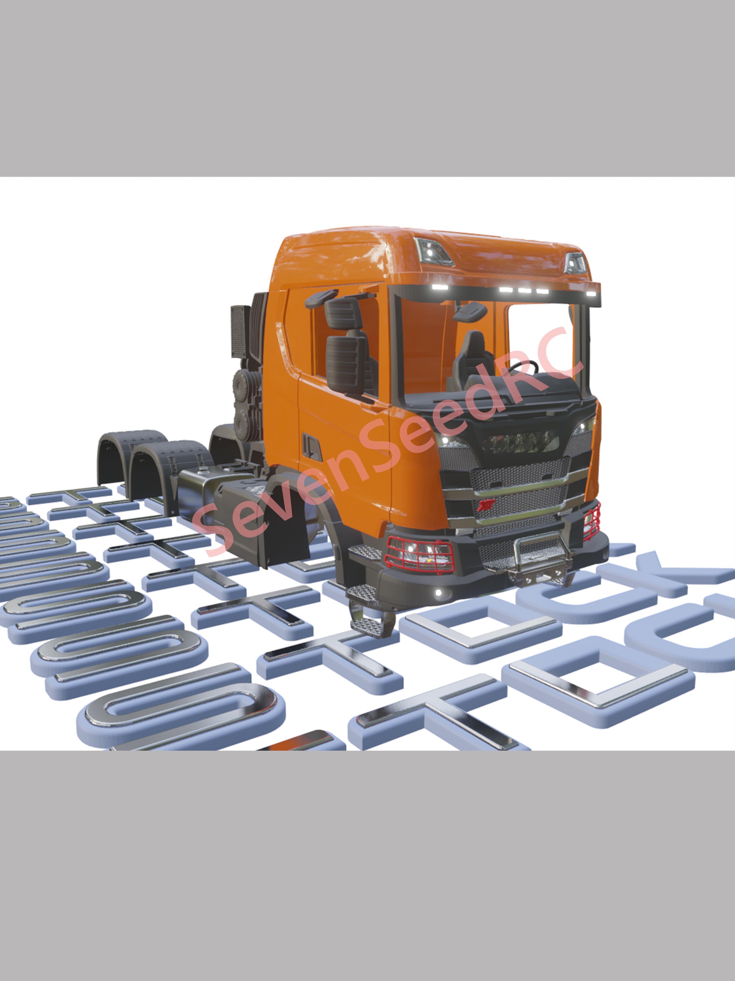 Model Kit Jdm - 3d Printed Truck KIT SCANI XT