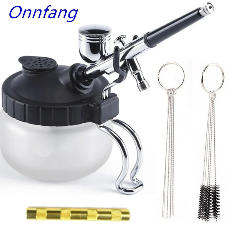 Airbrush Compressor Kit - Airbrush Cleaning Pot Stabilizer Bottles Holder