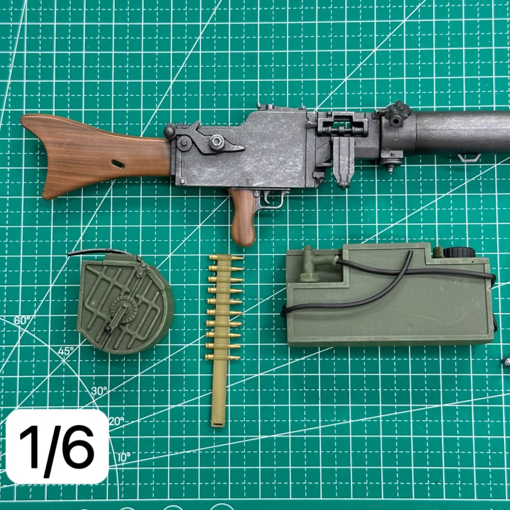 Model Kit Action Figure - 1/6 Scale Soldier Figures MG08/15 Machine