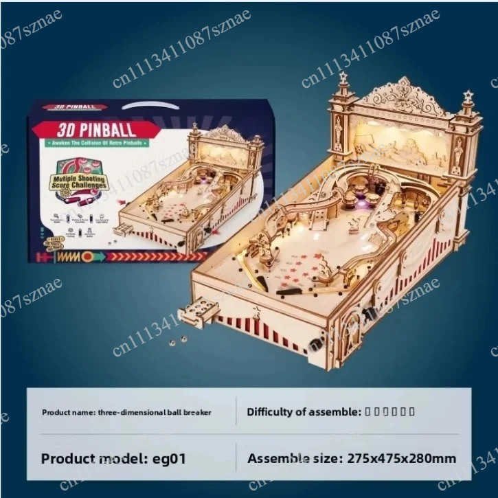 Model Kit Levels - Challenging Mechanical 3D Pinball Assembly Model
