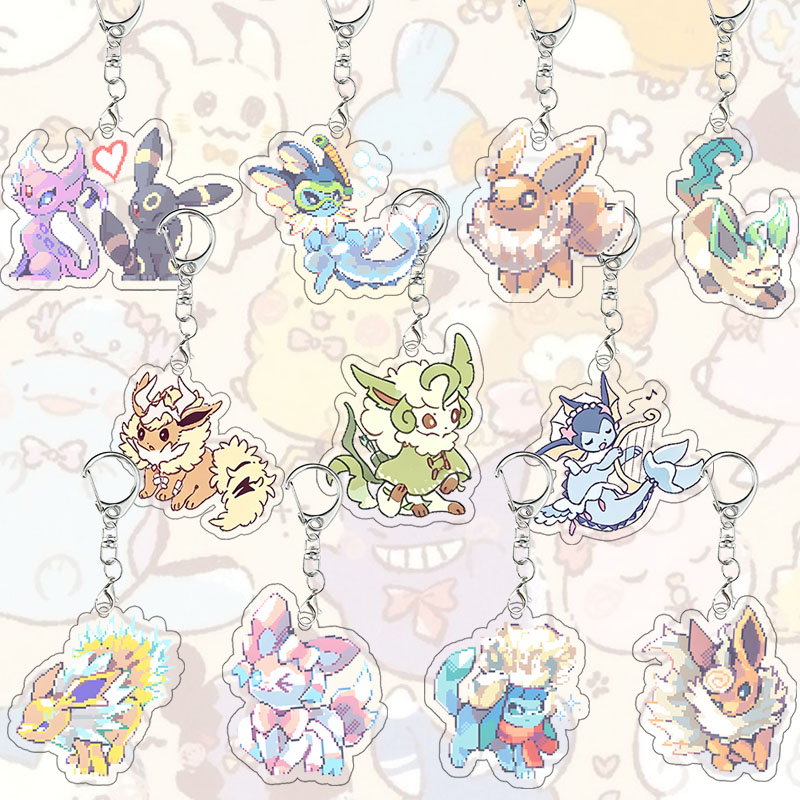 Model Kit Umbreon - Pixel Eeveelutions Acrylic Keychain Kawaii Espeon