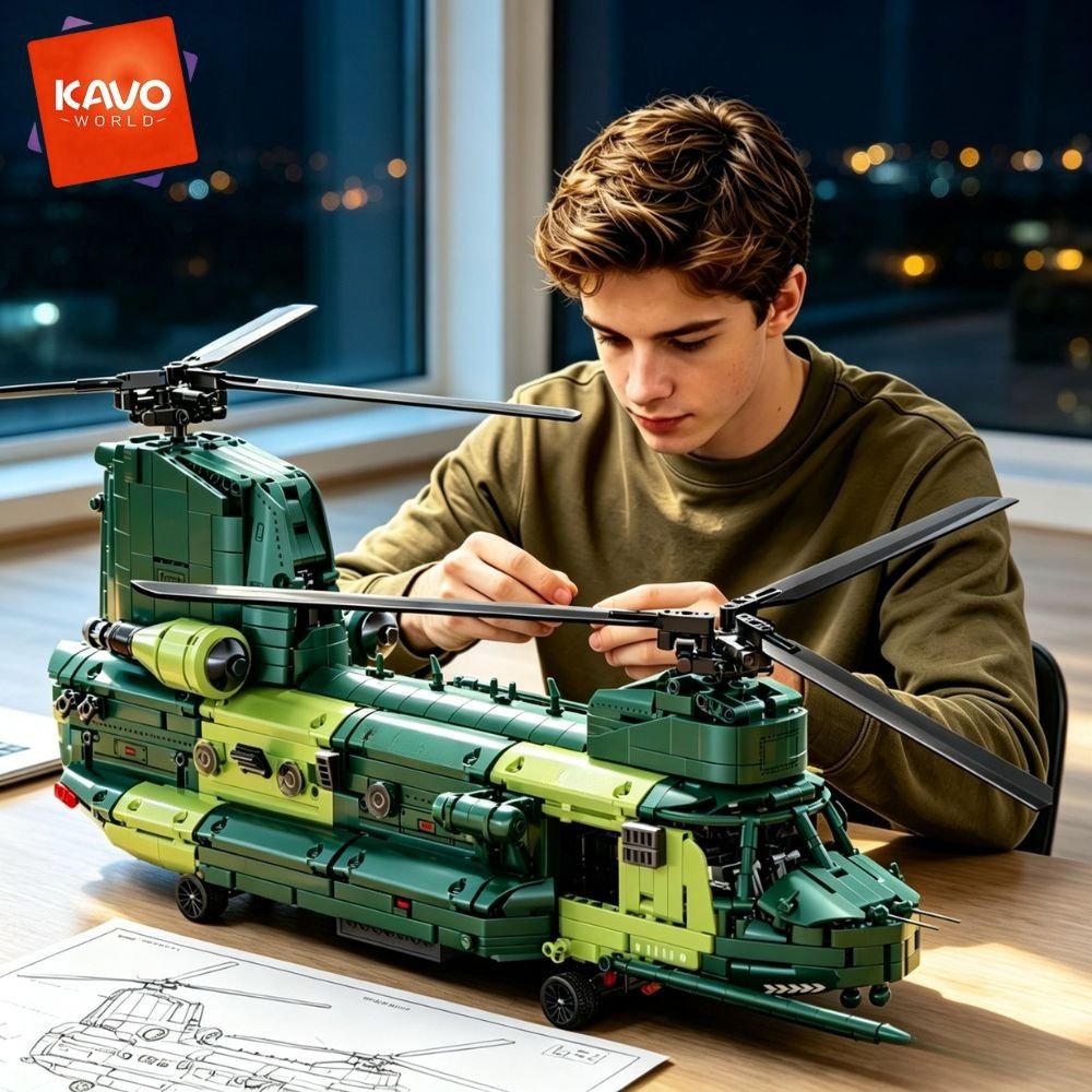 Model Kit Levels - KAVOWORLD 1826pcs 32inch Large-Scale Heavy Transport