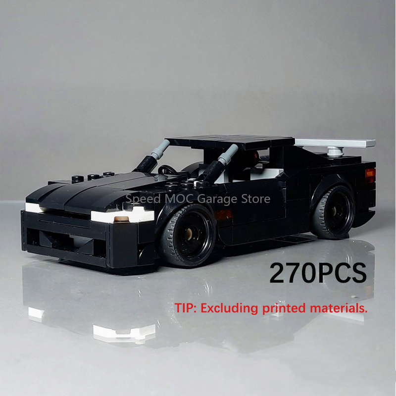 MOC Black 1990s JDM Sports Car - огляд і ціна Model Kit Jdm