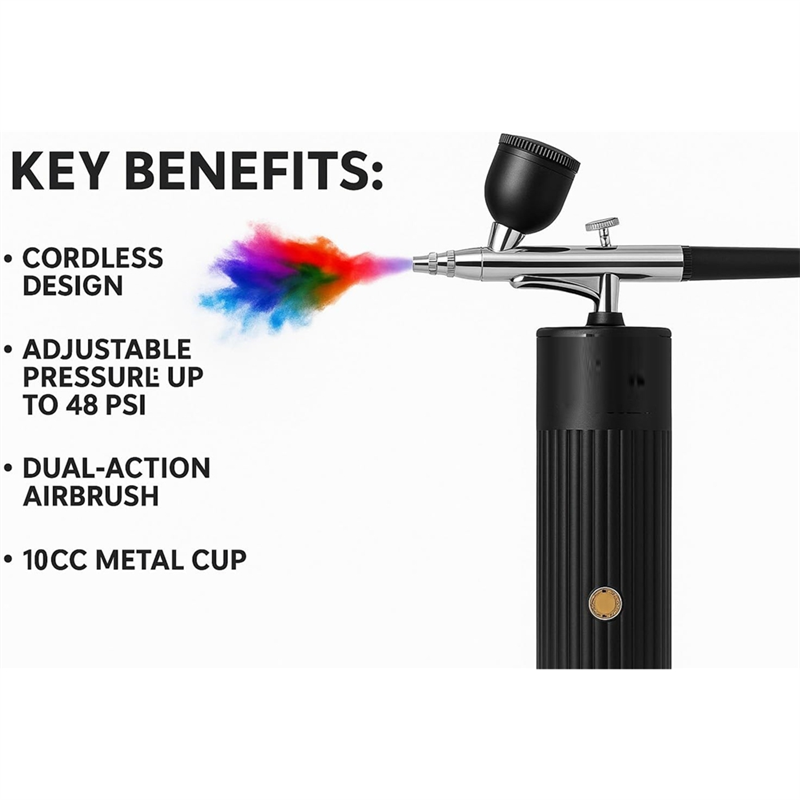 MOPHE-Cordless Airbrush Set, R - огляд і ціна Airbrush Compressor Kit