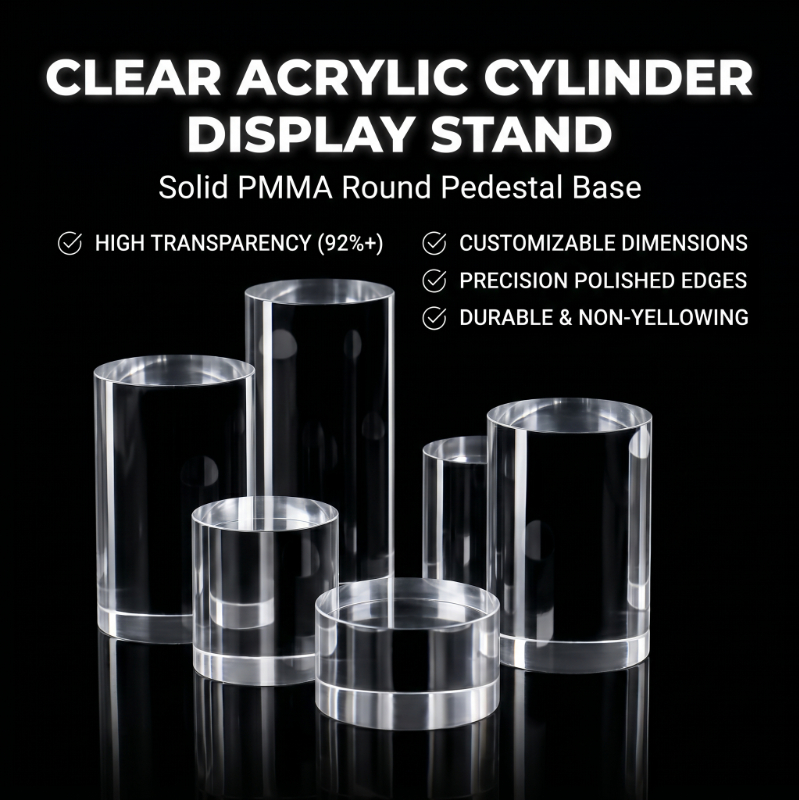 Clear Solid Acrylic Cylinder B - огляд і ціна Model Figure Base