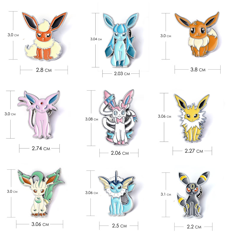 9 Style Pokemon Badges Evees F - огляд і ціна Model Kit Umbreon