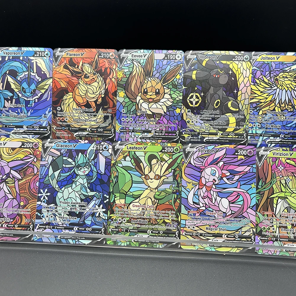 10Pcs/set Diy PTCG Eevee Umbre - огляд і ціна Model Kit Umbreon