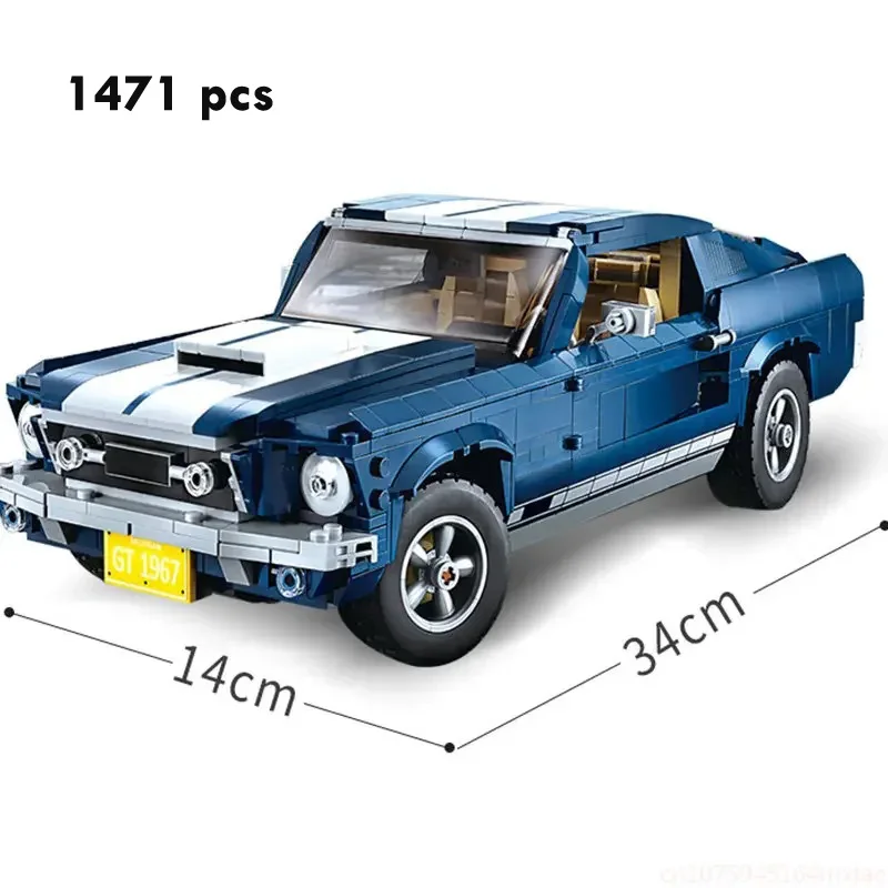 MOC 1471PCS Mustangs Sports Ra - огляд і ціна Model Kit Mustang