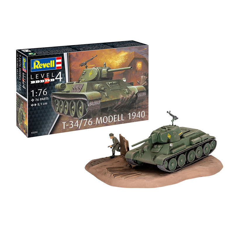 Revell 03294 1/76 Soviet T-34/ - огляд і ціна Model Kit Revell