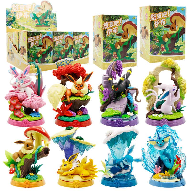 1/9Pcs Pokemon figure toy Eeve - огляд і ціна Model Kit Umbreon