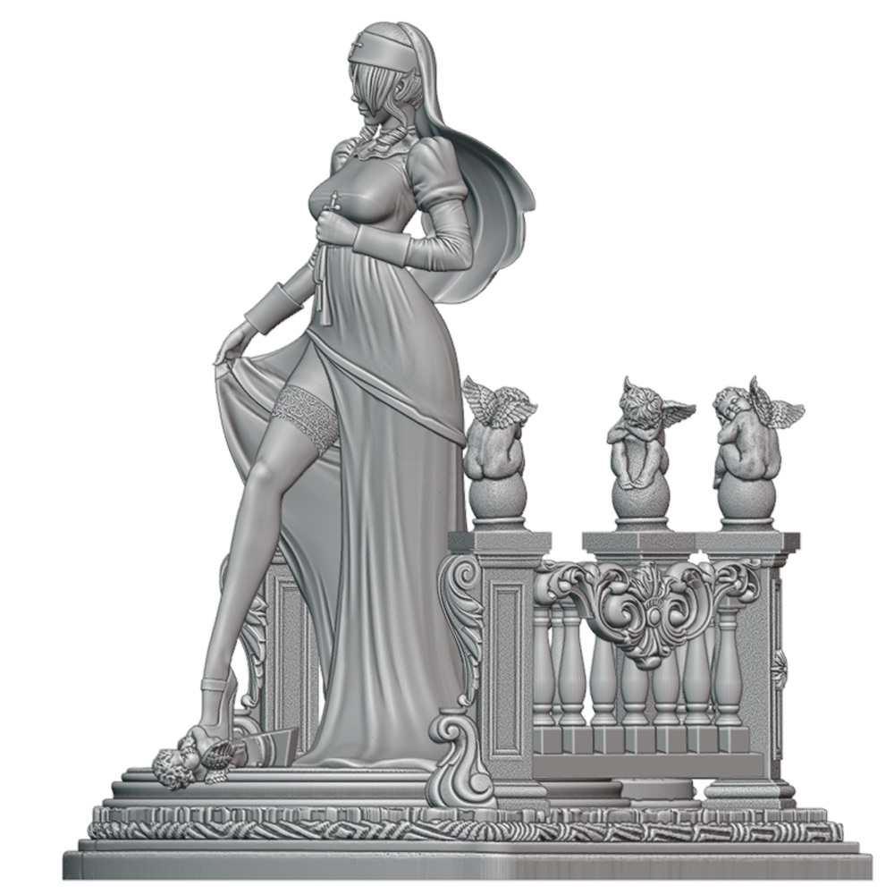 Elf Clergy Lady With Cross Orn - огляд і ціна Model Figure Base