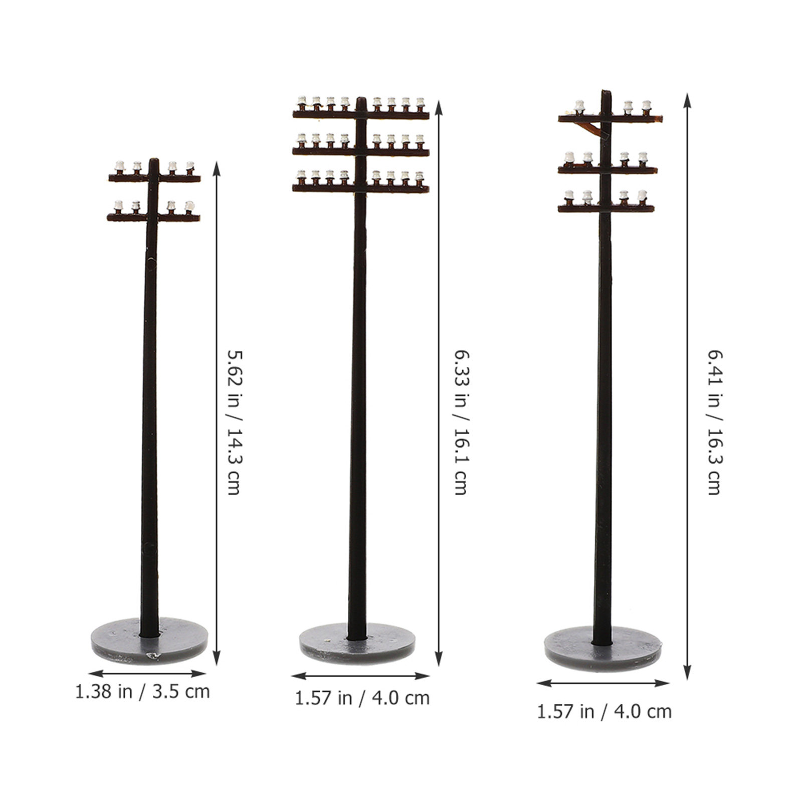 6Pcs Micro Telegraph Poles Smo - огляд і ціна Model Kit Plastic