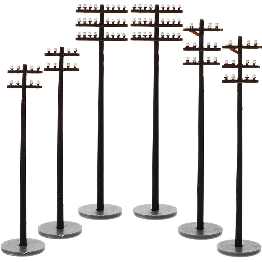 6Pcs Micro Telegraph Poles Smo - огляд і ціна Model Kit Plastic
