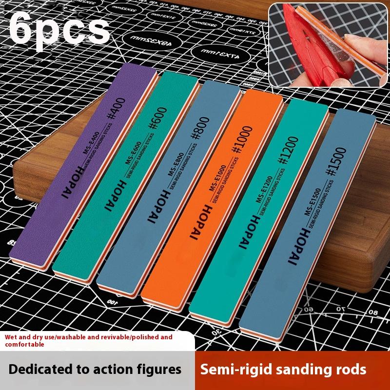 6Pcs MS-E400-1500 Semi-Rigid S - огляд і ціна Sanding Stick Set