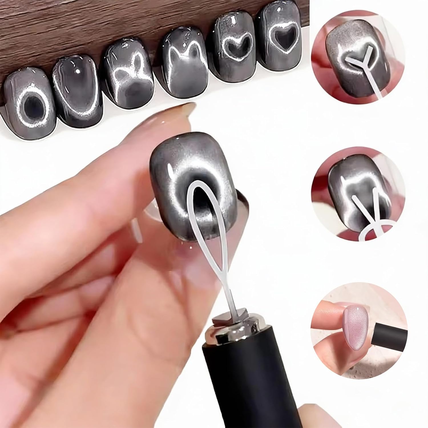 10Pcs Cat Eye Nail Magnet Set  - огляд і ціна Sanding Stick Set