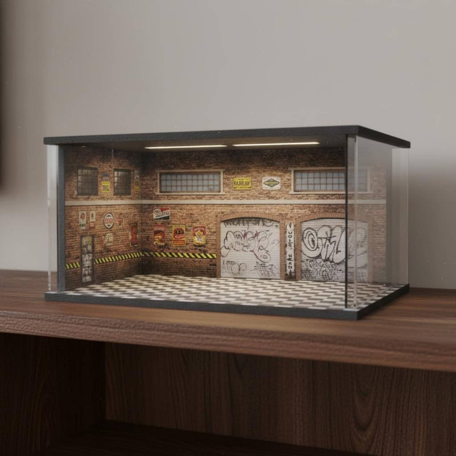 Lighted Car Repair Shop Model  - огляд і ціна Model Kit Cars