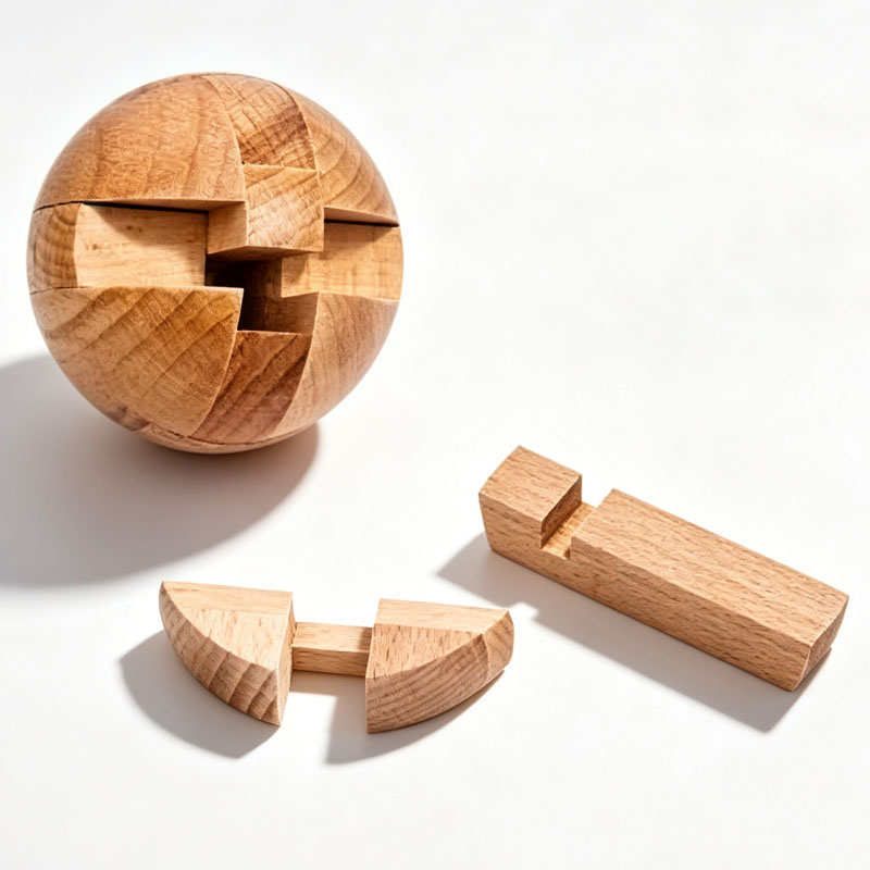 Classic Wooden Puzzle Ball Mag - огляд і ціна Model Kit Wood