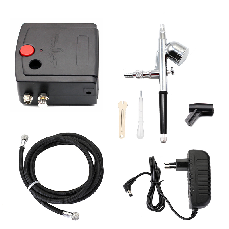 Dual-Action Spray Gun Airbrush - огляд і ціна Airbrush Compressor Kit