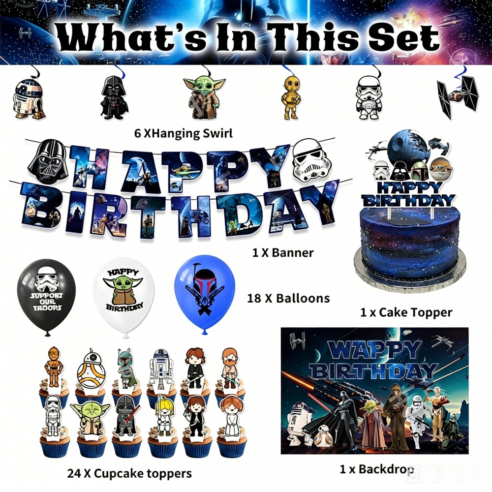 Star Wars Birthday Party Suppl - огляд і ціна Model Kit Star Wars