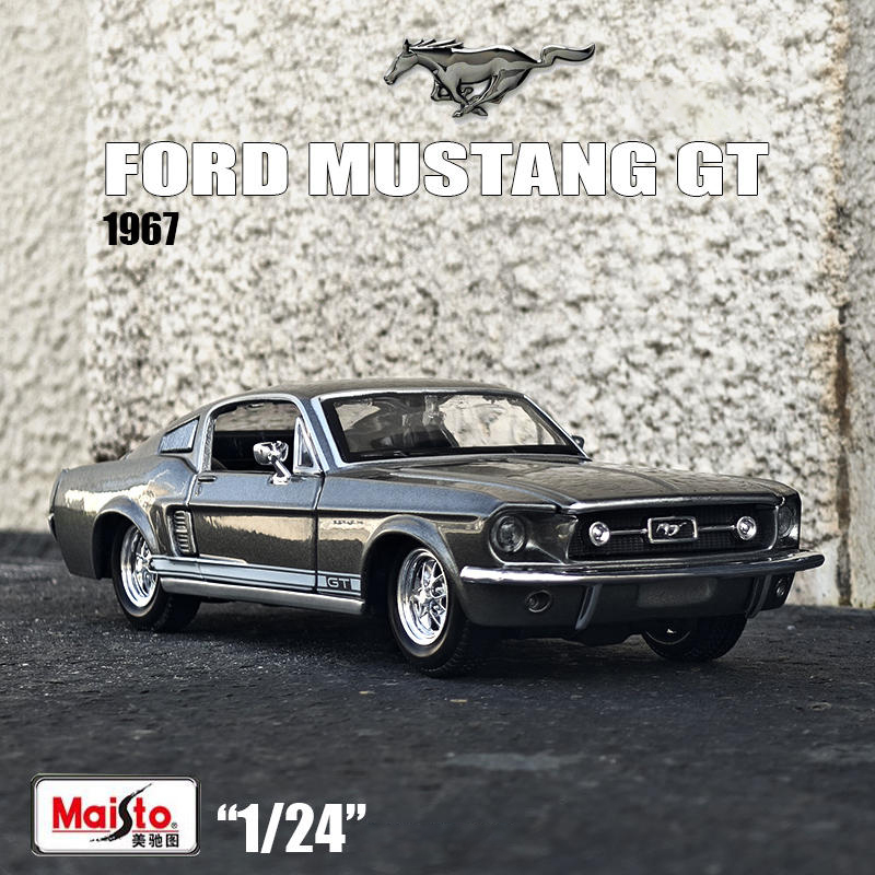Maisto 1:24 1967 Ford Mustang  - огляд і ціна Model Kit Mustang
