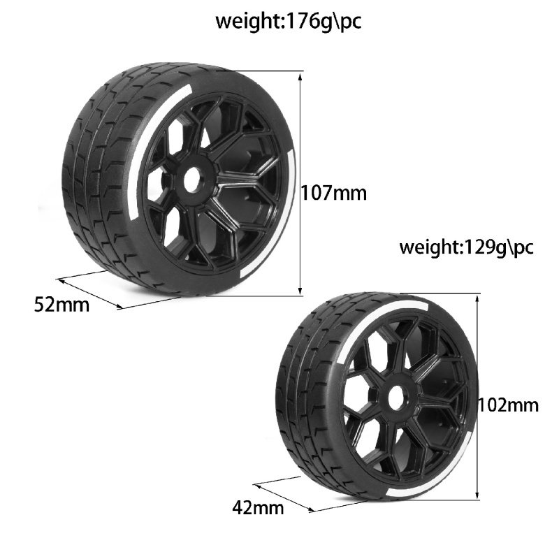 4PCS 102-107mm RC Car On-Road  - огляд і ціна Model Kit Mustang
