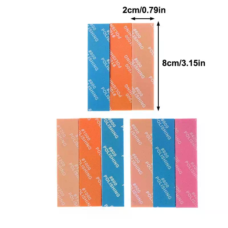 9Pcs MS-E400~1200 Semi-rigid S - огляд і ціна Sanding Stick Set
