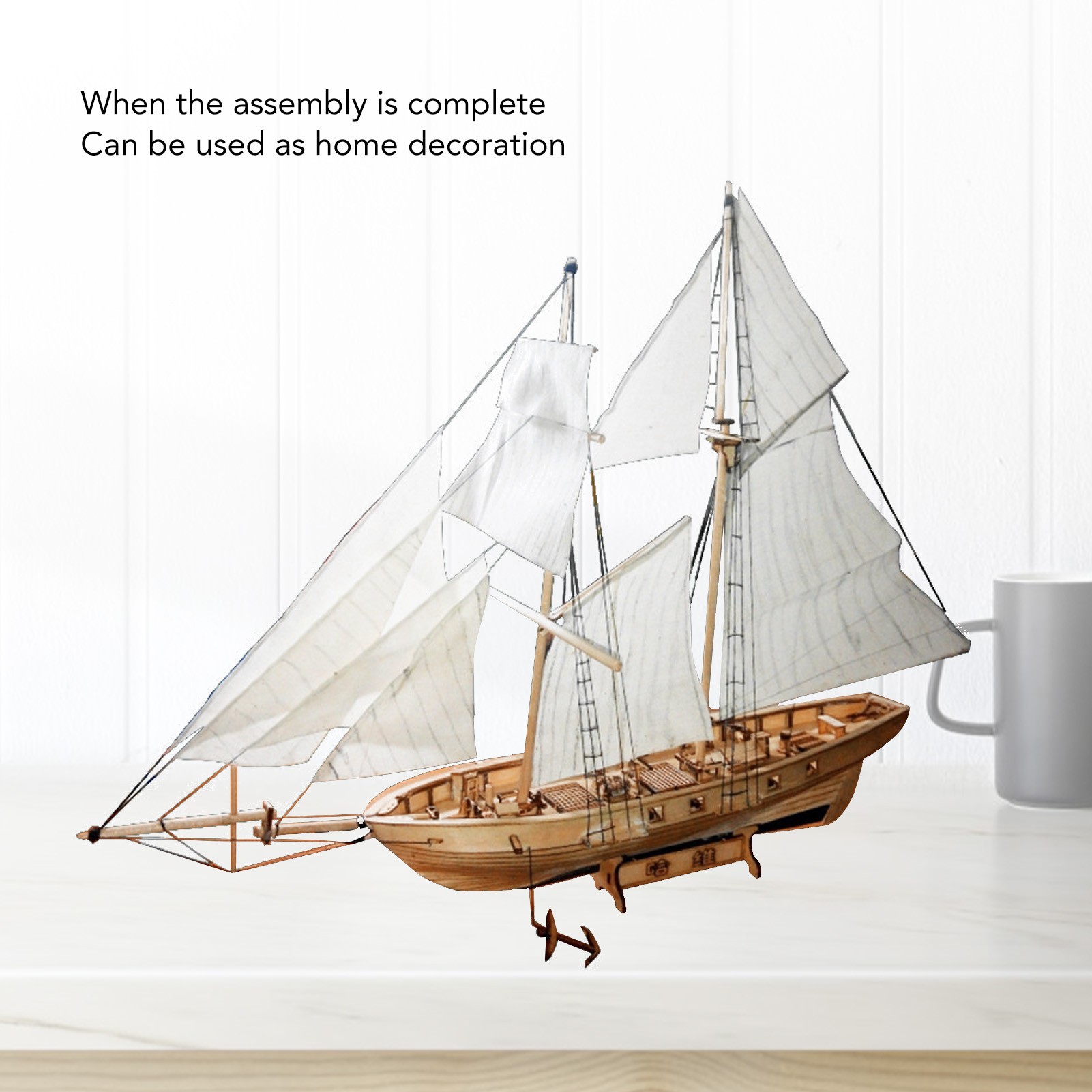 1:130 Wooden Sailboat Kit Inte - огляд і ціна Model Kit Wood