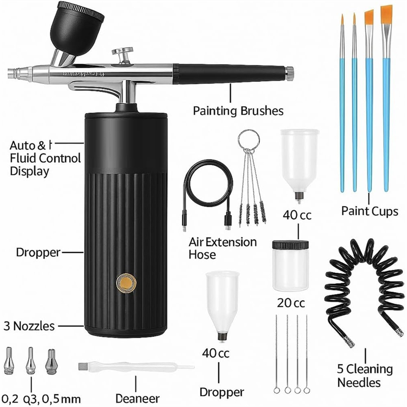 ABAE-Cordless Airbrush Set, Re - огляд і ціна Airbrush Compressor Kit