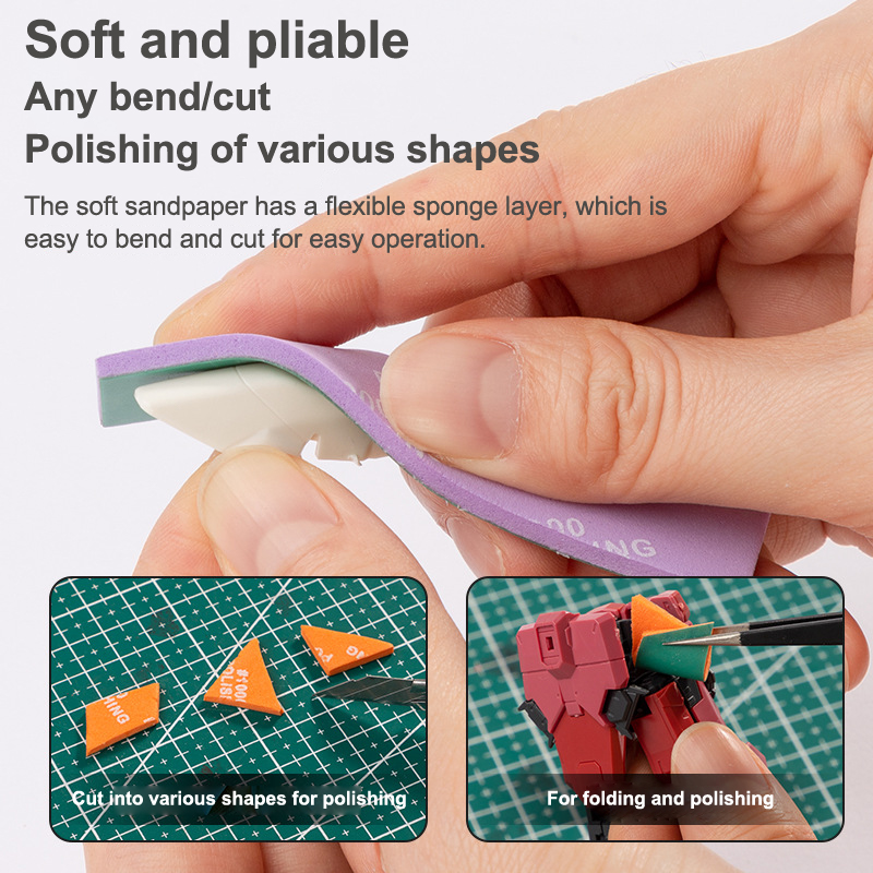 9Pcs/set 400~1200 Semi-rigid S - огляд і ціна Sanding Stick Set